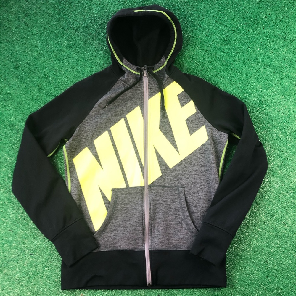 Nike Hoodie Thermafit Neon Full Zip Medium